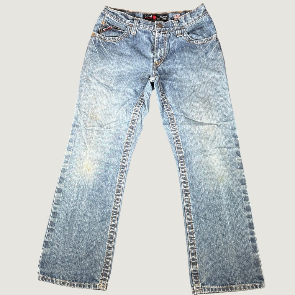 Ariat FR M4 Relaxed Boot Cut Jeans Mens 30x32 Blue Flame Resistant Denim Pants
